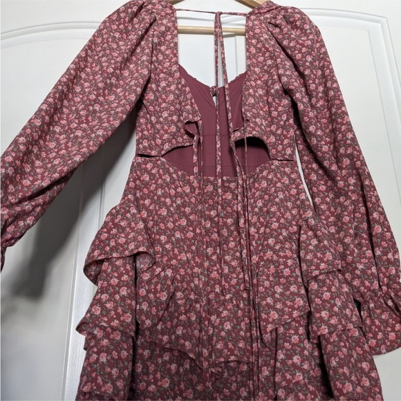 4/$25 NWT Forever 21 Cottagecore Cowgirl Floral Ruffle Dress Sz S - Picture 6 of 7